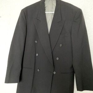 Givenchy Black Double Breasted Suit Jacket